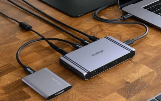 CalDigit launched a docking station equipped with 4 Thunderbolt 4 ports.